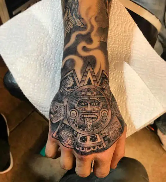 Aztec Hand Tattoo 5 66+ Aztec Tattoo Designs That Will Make Your Heart Beat Faster