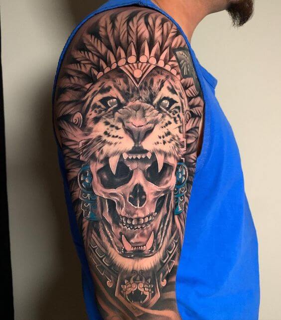 Aztec Jaguar Warrior Tattoo 2 66+ Aztec Tattoo Designs That Will Make Your Heart Beat Faster