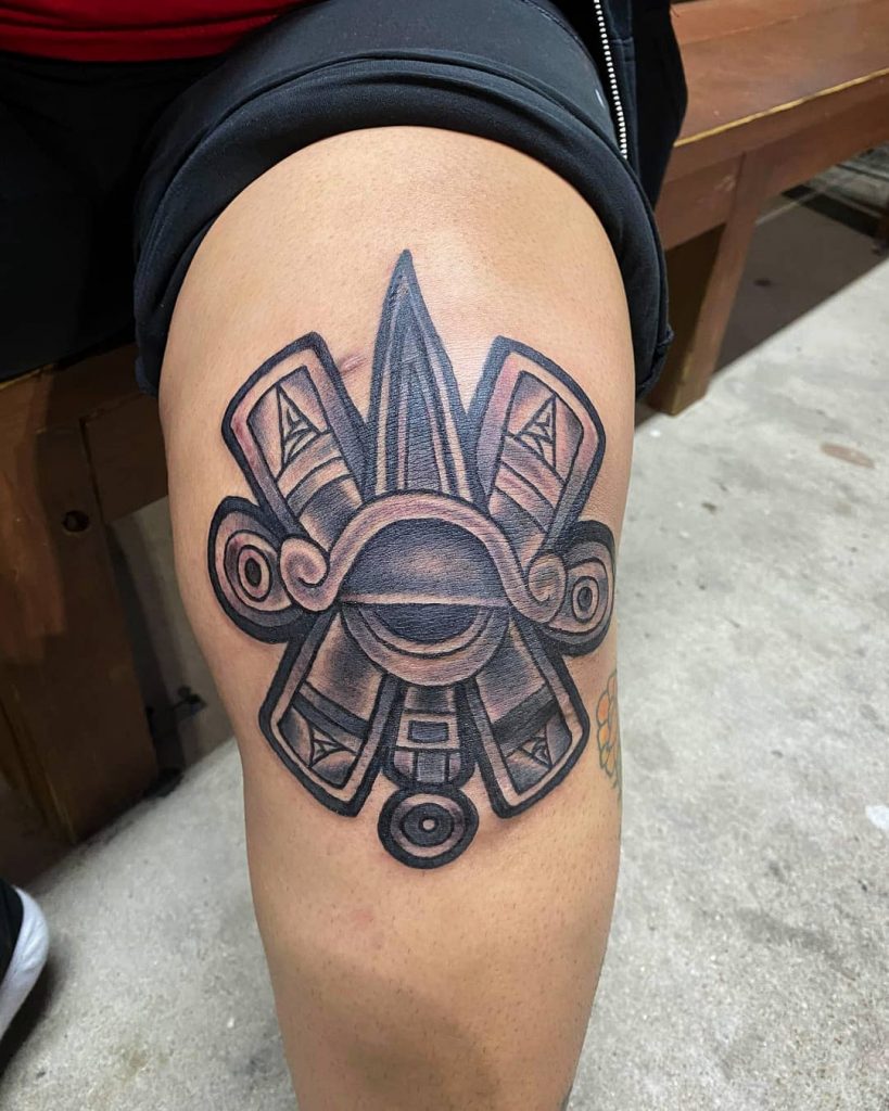 Aztec Knee Tattoo 2 66+ Aztec Tattoo Designs That Will Make Your Heart Beat Faster