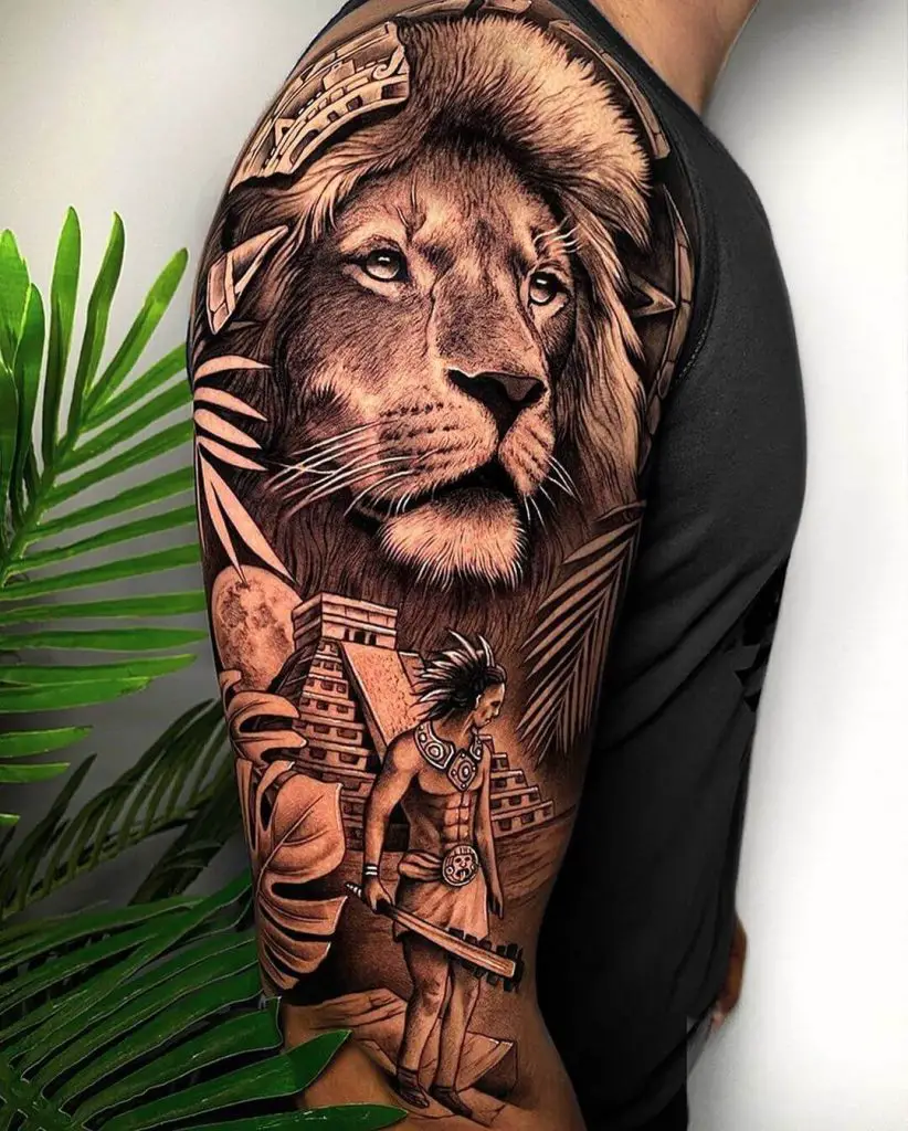 Aztec Lion Tattoo 66+ Aztec Tattoo Designs That Will Make Your Heart Beat Faster