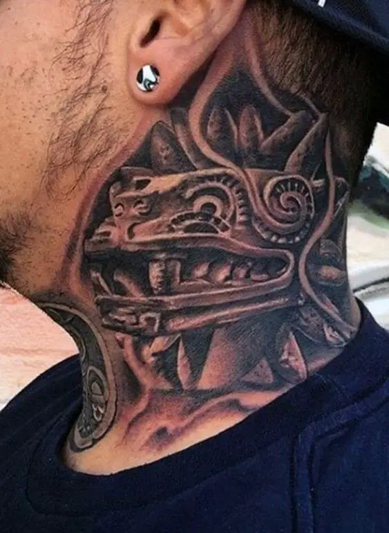 Aztec Neck Tattoos 2 66+ Aztec Tattoo Designs That Will Make Your Heart Beat Faster