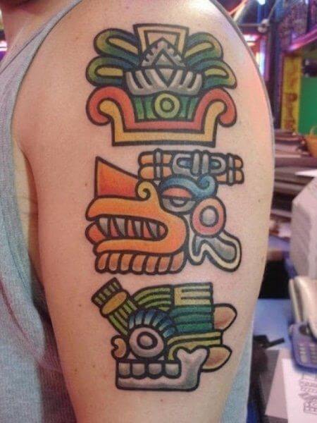 Aztec Pattern Tattoo 4 66+ Aztec Tattoo Designs That Will Make Your Heart Beat Faster