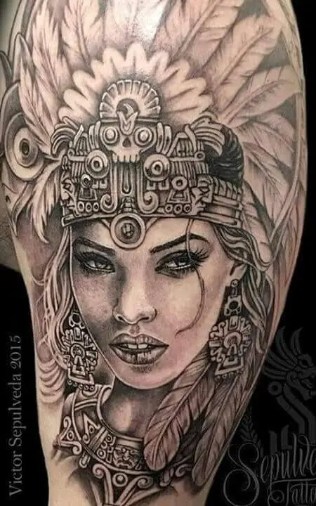 Aztec Princess Tattoo 66+ Aztec Tattoo Designs That Will Make Your Heart Beat Faster