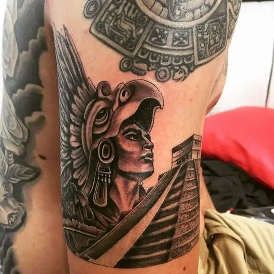 Aztec Pyramid Tattoo 4 66+ Aztec Tattoo Designs That Will Make Your Heart Beat Faster