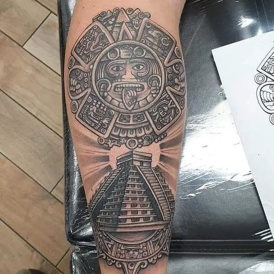 Aztec Pyramid Tattoo 66+ Aztec Tattoo Designs That Will Make Your Heart Beat Faster