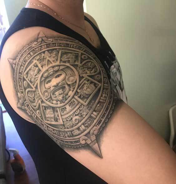 Aztec Shield Tattoo 66+ Aztec Tattoo Designs That Will Make Your Heart Beat Faster
