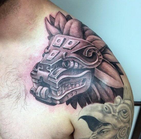 Aztec Shoulder Tattoo 4 66+ Aztec Tattoo Designs That Will Make Your Heart Beat Faster