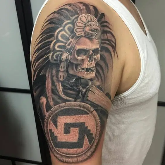 Aztec Skeleton Tattoos 2 66+ Aztec Tattoo Designs That Will Make Your Heart Beat Faster