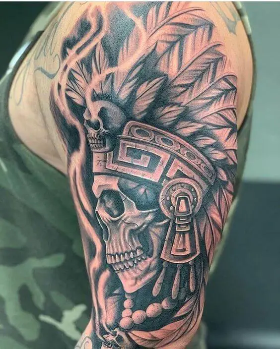 Aztec Skull Tattoo 66+ Aztec Tattoo Designs That Will Make Your Heart Beat Faster