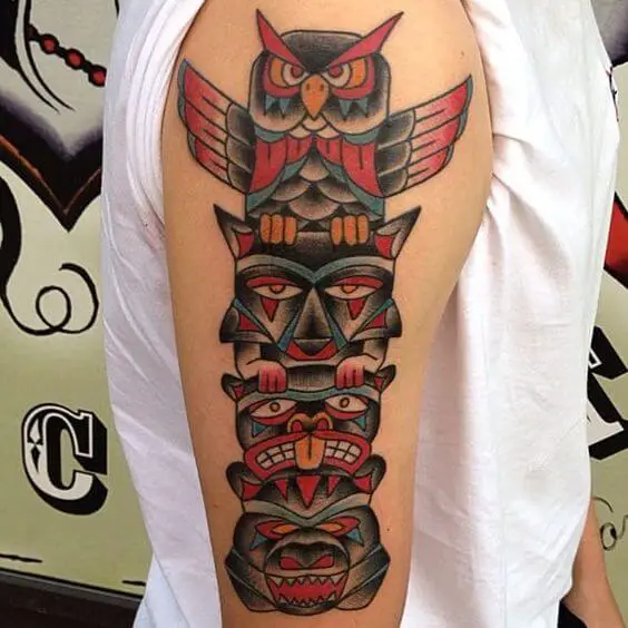Aztec Totem Pole Tattoo 4 66+ Aztec Tattoo Designs That Will Make Your Heart Beat Faster