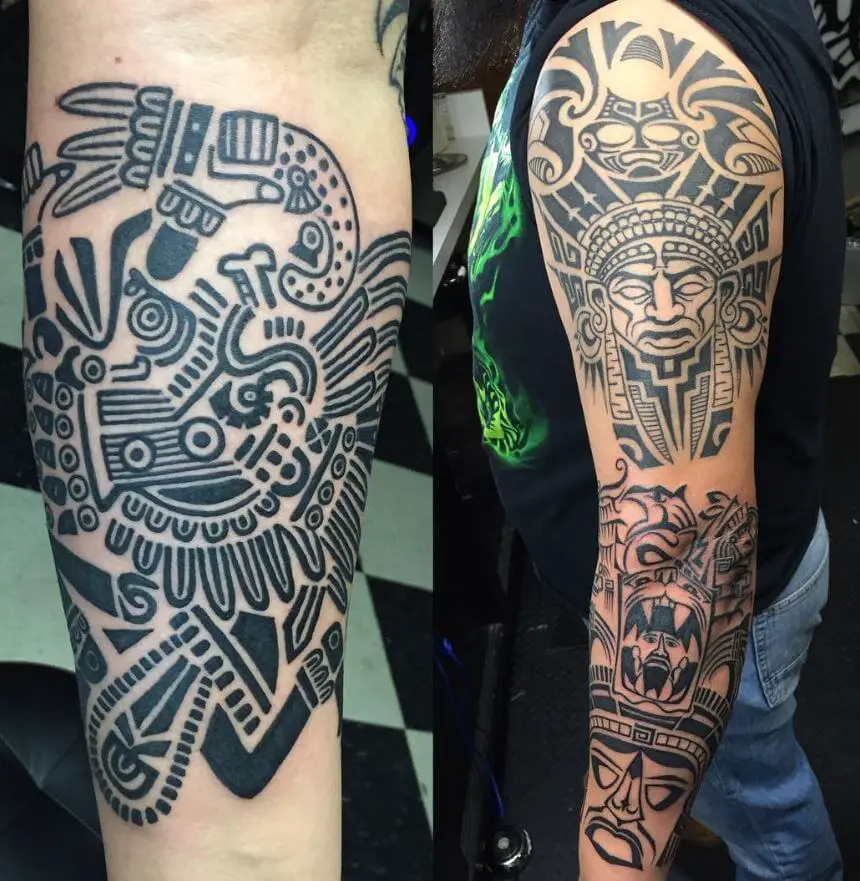 Aztec Tribal Tattoo 3 66+ Aztec Tattoo Designs That Will Make Your Heart Beat Faster