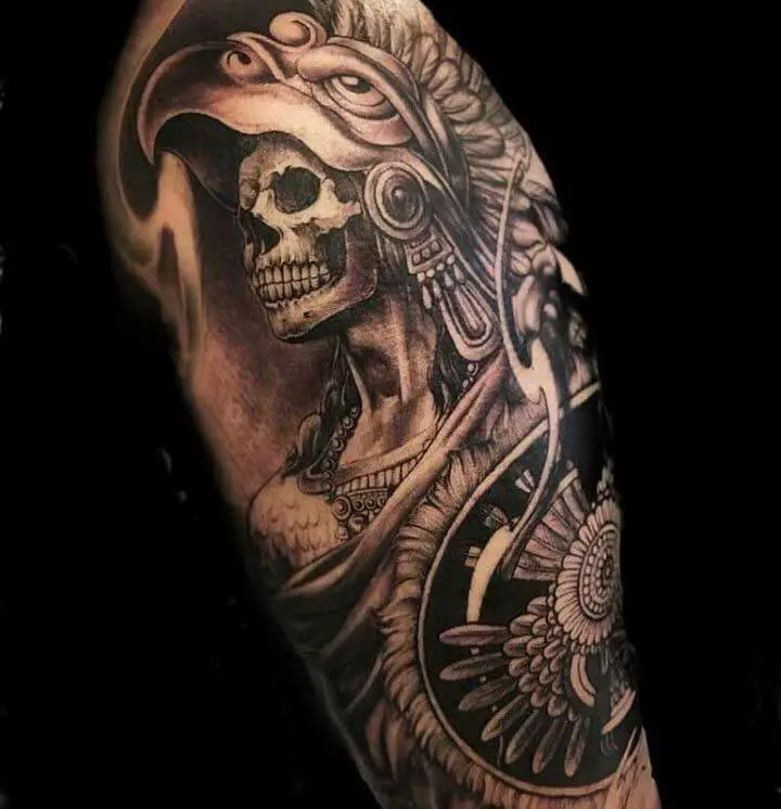 Aztec Warrior Tattoo 2 66+ Aztec Tattoo Designs That Will Make Your Heart Beat Faster