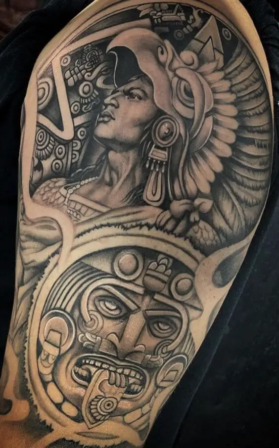 Details more than 67 mexican warrior tattoos latest - thtantai2