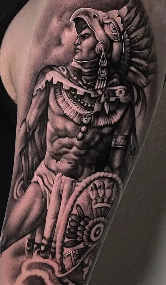 Aztec Warrior Tattoo 5 66+ Aztec Tattoo Designs That Will Make Your Heart Beat Faster