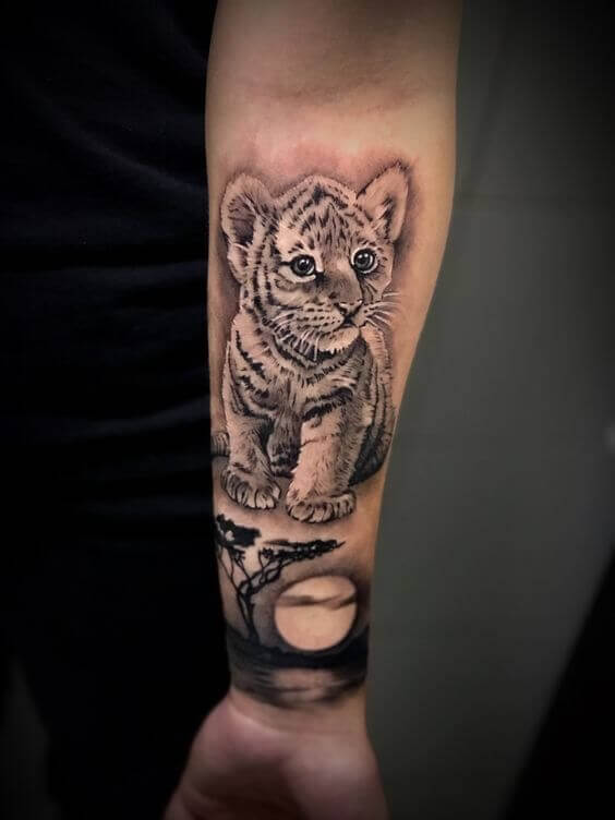 Baby Tiger Tattoo 2 36+ Tiger Tattoo Designs for Men and Women in 2022
