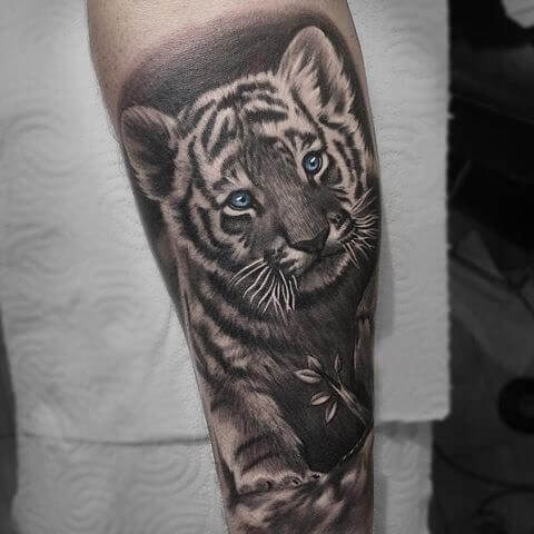 Baby Tiger Tattoo 5 36+ Tiger Tattoo Designs for Men and Women in 2022