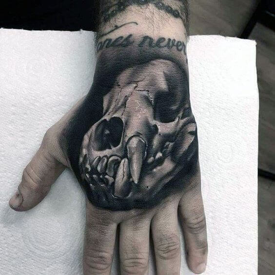 Bear Skull Tattoo 2 61 Awesome Skull Tattoo Designs for Men and Women in 2022