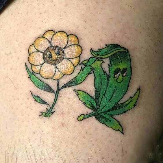 Best Friend Weed Tattoos 4 100+ Amazing Weed Tattoo Ideas That Will Get You High