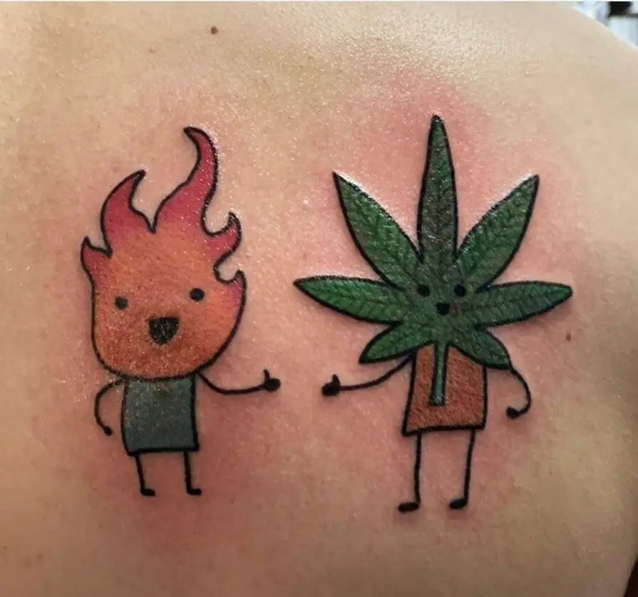 Best Friend Weed Tattoos 100+ Amazing Weed Tattoo Ideas That Will Get You High