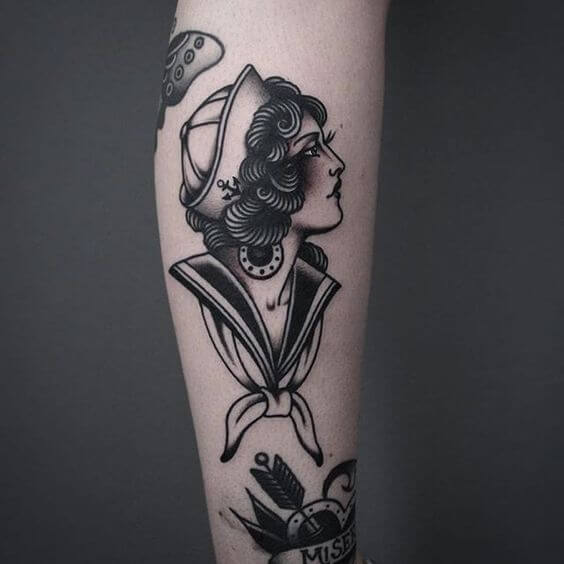 Black And Grey Traditional Tattoo 4 2 Traditional Tattoos (100+ Inspiration Tattoos)