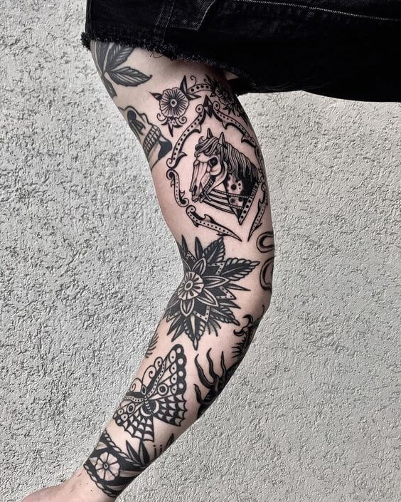 Black And White Traditional Tattoo Traditional Tattoos (100+ Inspiration Tattoos)