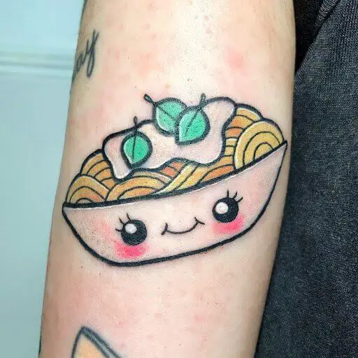 Bowl Of Pasta Tattoo 3 Pasta Tattoos: The Most Interesting Meaning Behind This Popular Trend (2022)