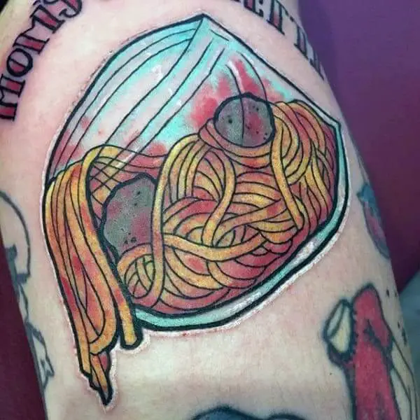 Bowl Of Pasta Tattoo 4 Pasta Tattoos: The Most Interesting Meaning Behind This Popular Trend (2022)