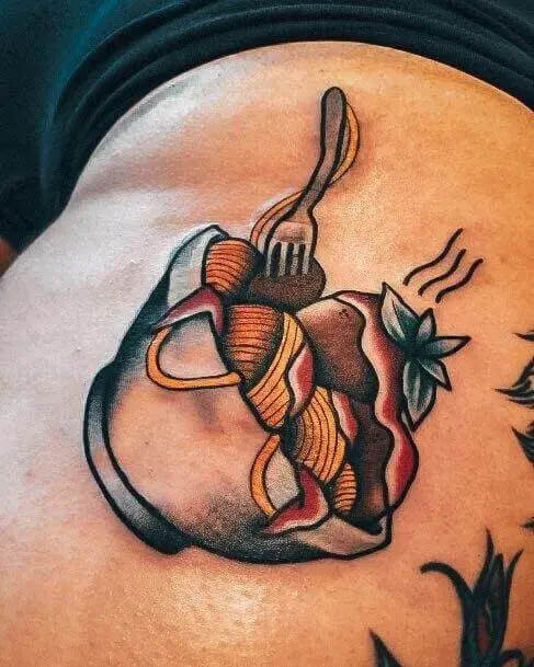 Bowl Of Pasta Tattoo 7 Pasta Tattoos: The Most Interesting Meaning Behind This Popular Trend (2022)