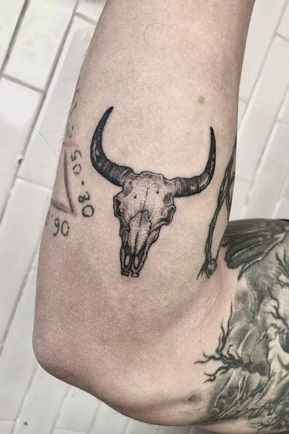 Bull Skull Tattoo 3 61 Awesome Skull Tattoo Designs for Men and Women in 2022