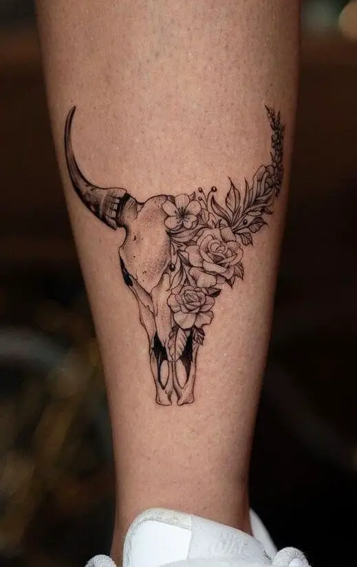 Bull Skull Tattoo 61 Awesome Skull Tattoo Designs for Men and Women in 2022