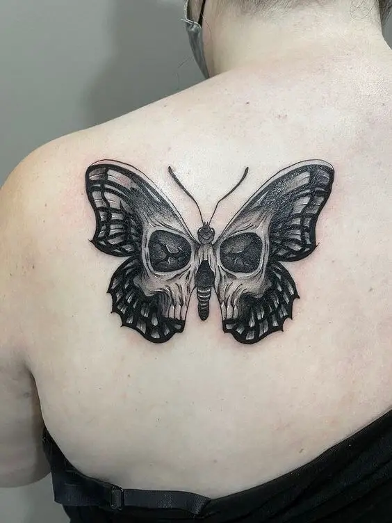 Butterfly Skull Tattoo 61 Awesome Skull Tattoo Designs for Men and Women in 2022