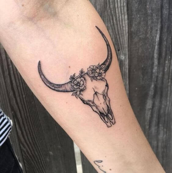 Cow Skull Tattoo 61 Awesome Skull Tattoo Designs for Men and Women in 2022