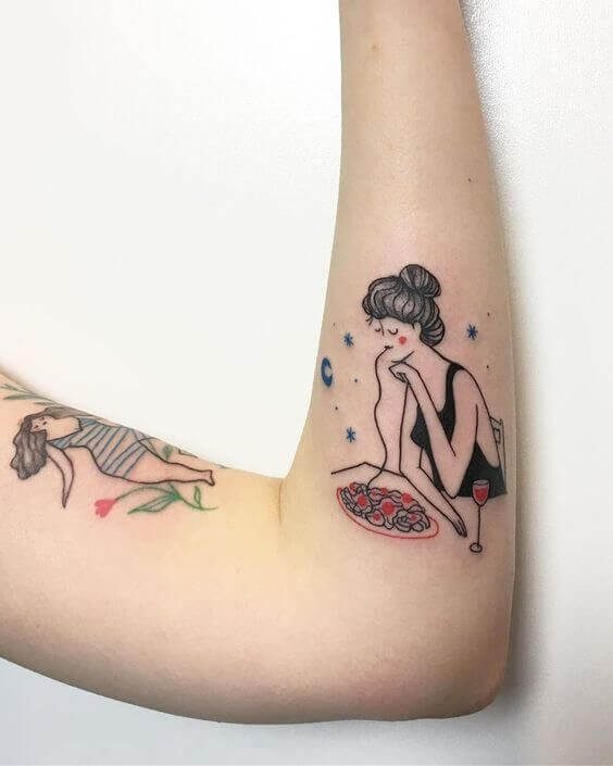 Cute Pasta Tattoo 5 Pasta Tattoos: The Most Interesting Meaning Behind This Popular Trend (2022)