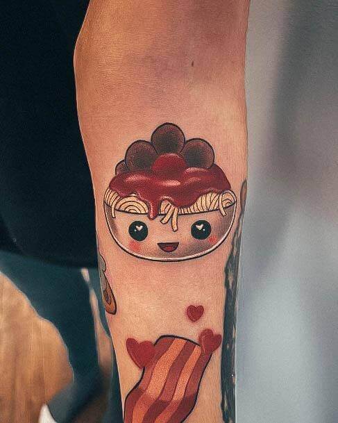 Cute Pasta Tattoo 8 Pasta Tattoos: The Most Interesting Meaning Behind This Popular Trend (2022)