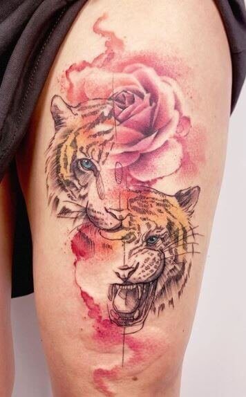 Cute Tiger Tattoos 3 36+ Tiger Tattoo Designs for Men and Women in 2022