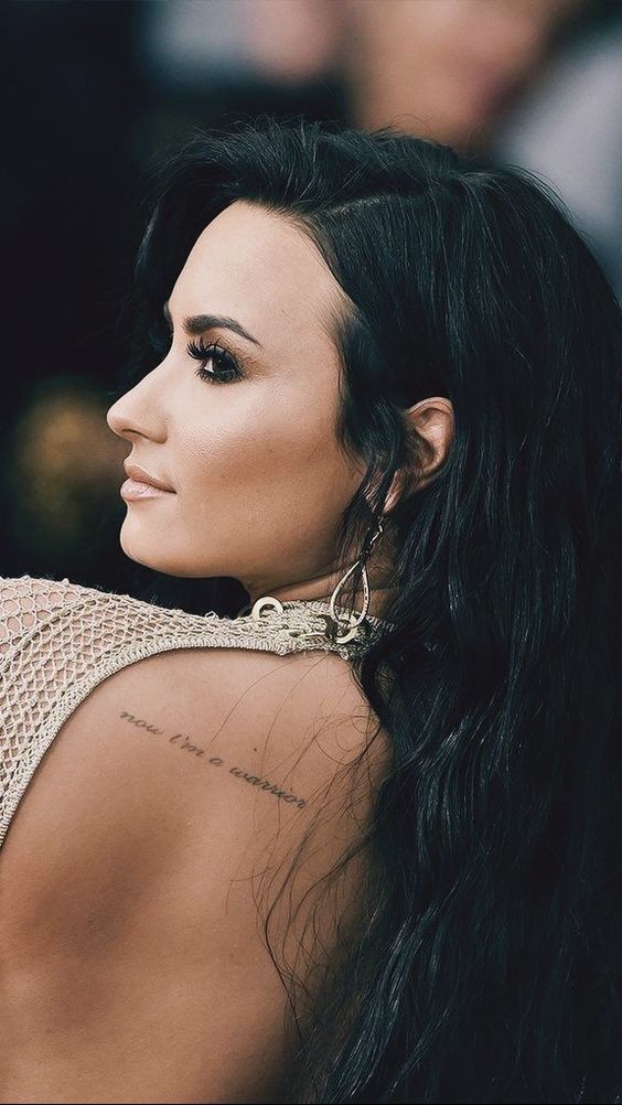 Demi Lovato Back Tattoo Demi Lovato's Tattoos: The Teenage Idol Has More Than 30+ Designs On Her Body