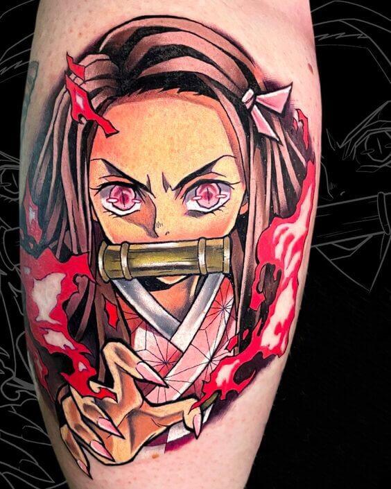 Demon Slayer Nezuko Tattoo 6 Demon Slayer Tattoos (100+ Amazing Tattoos For Your Body)