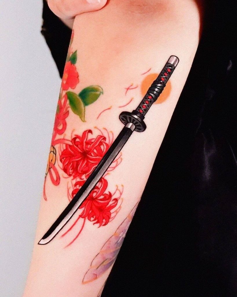 Demon Slayer Sword Tattoo 3 Demon Slayer Tattoos (100+ Amazing Tattoos For Your Body)
