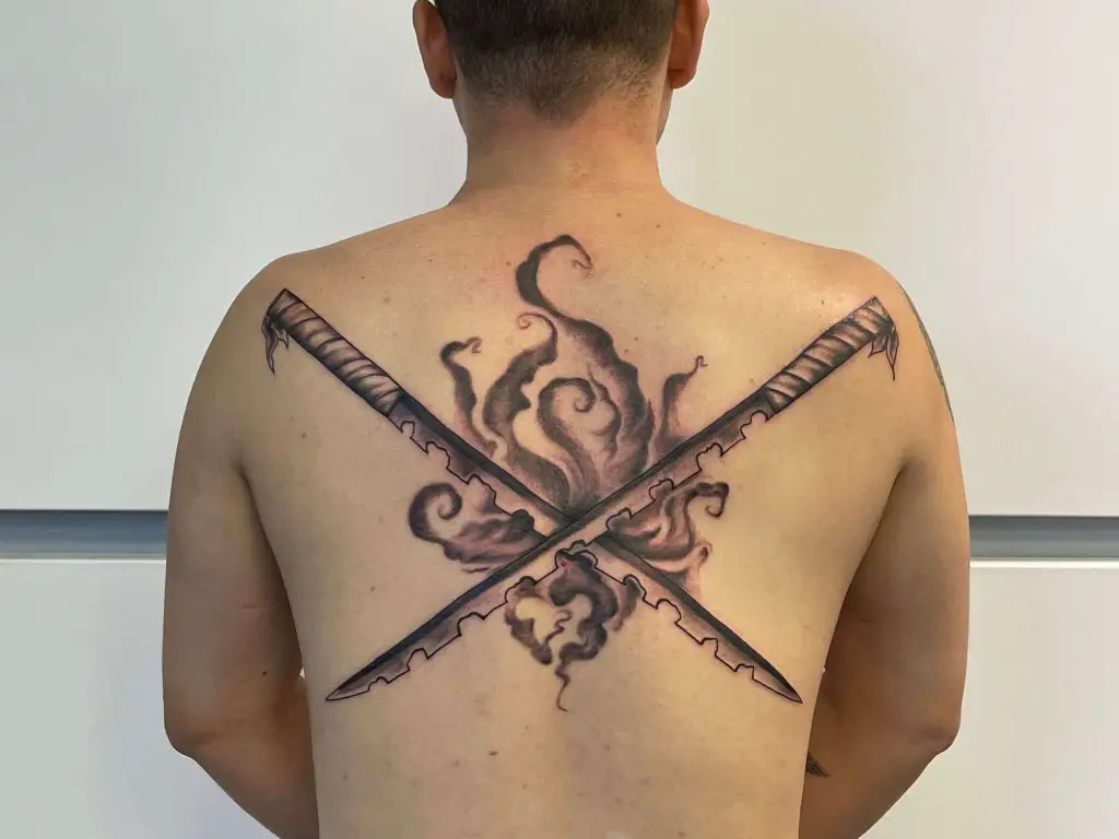 Demon Slayer Sword Tattoo 8 Demon Slayer Tattoos (100+ Amazing Tattoos For Your Body)