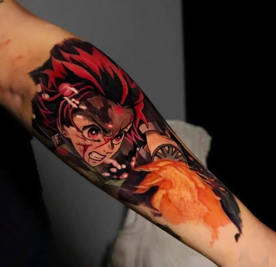 Demon Slayer Tanjiro Tattoo 5 Demon Slayer Tattoos (100+ Amazing Tattoos For Your Body)