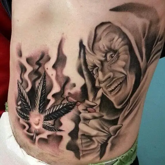 Devil Smoking Weed Tattoo 3 100+ Amazing Weed Tattoo Ideas That Will Get You High