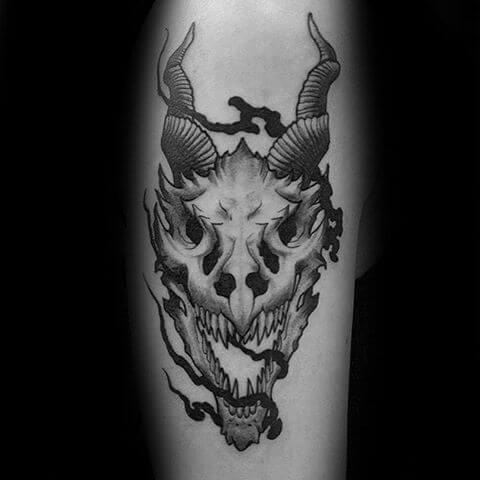 Dragon Skull Tattoo 61 Awesome Skull Tattoo Designs for Men and Women in 2022