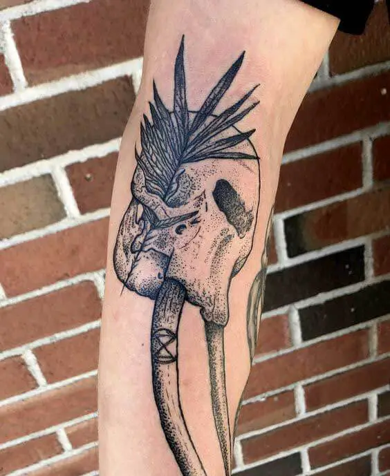 Elephant Skull Tattoo 2 61 Awesome Skull Tattoo Designs for Men and Women in 2022