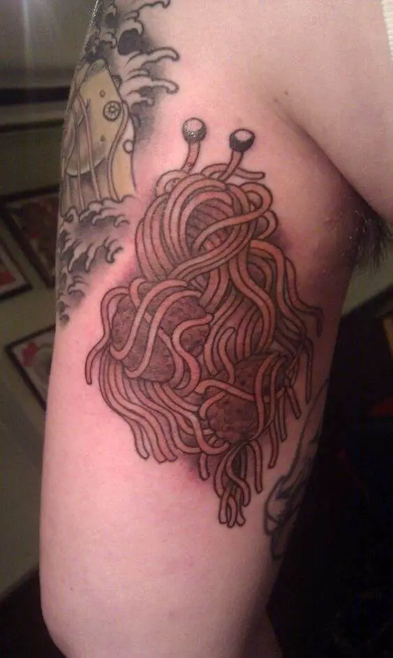 Flying Spaghetti Monster Tatoo 6 Pasta Tattoos: The Most Interesting Meaning Behind This Popular Trend (2022)