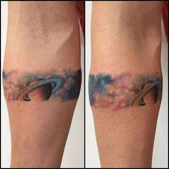 Galaxy Armband Tattoo Awesome Galaxy Tattoo Design Ideas for Men and Women in 2022