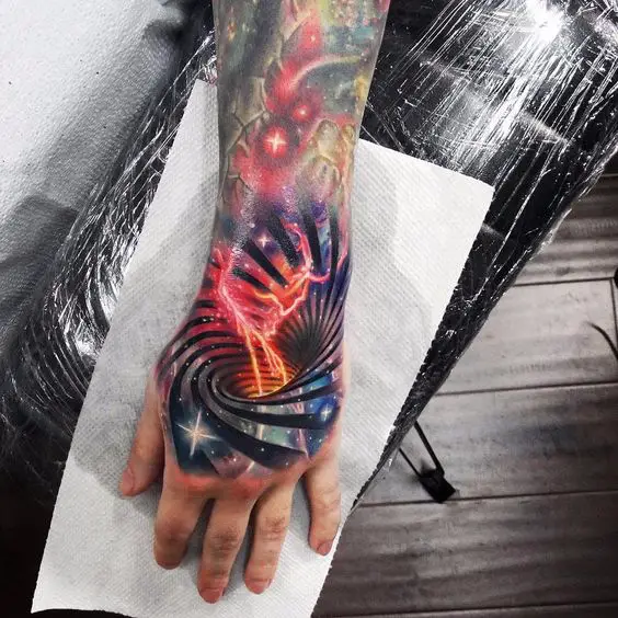 Galaxy Hand Tattoo 2 Awesome Galaxy Tattoo Design Ideas for Men and Women in 2022