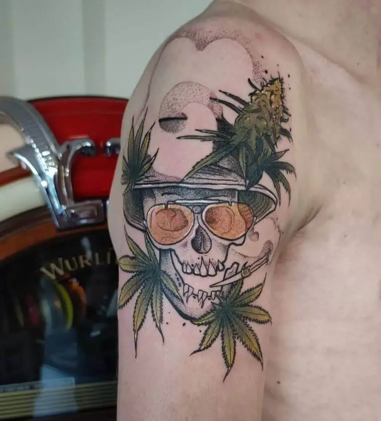 Gangster Weed Leaf Tattoo 3 100+ Amazing Weed Tattoo Ideas That Will Get You High