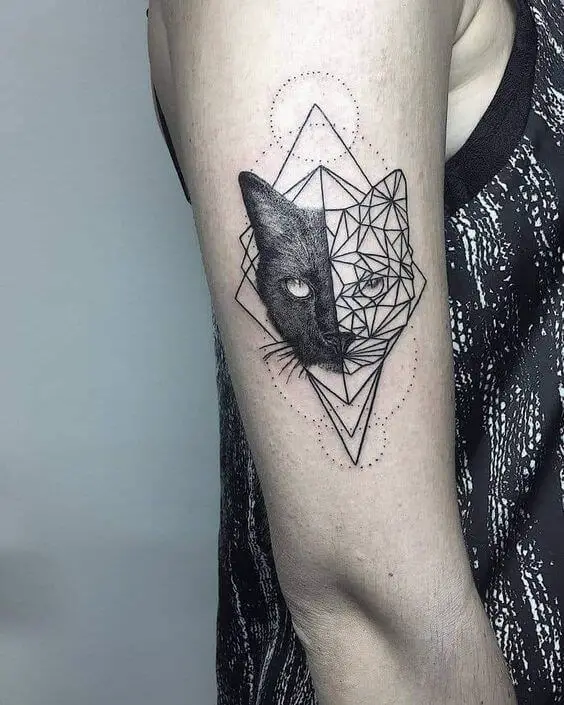Geometric Lynx Tattoo 9 Lynx Tattoo: Everything You Need To Know (30+ Cool Design Ideas)