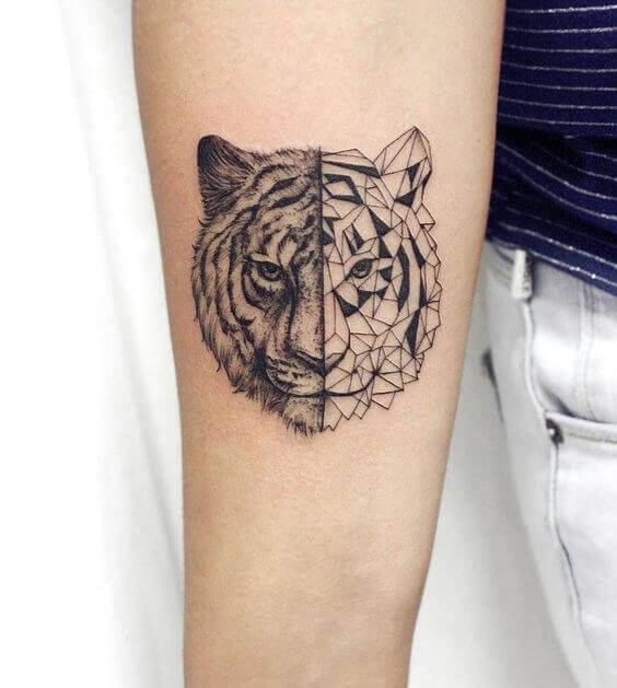Geometric Tiger Tattoo 36+ Tiger Tattoo Designs for Men and Women in 2022