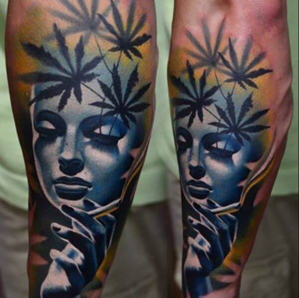 Girly Weed Tattoos 6 100+ Amazing Weed Tattoo Ideas That Will Get You High
